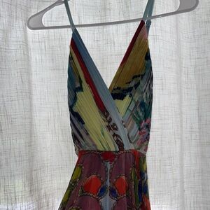 Alice + Olivia Multicolor Pleated Dress